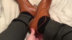 Brown Dress Shoes with Black Socks