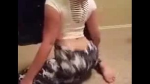 White Sexy Girl Twirking