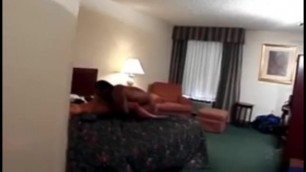 Sexy Black Couple Fucking in Hotel Room