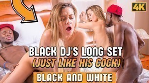 BLACK4K. Black man finds beautiful white chick for sex