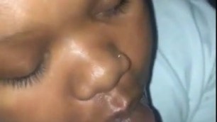 Black BBW Sucking BBC