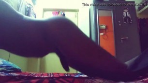 Indian BBC Humping bed and pillow very hard and moving very fast like fucking