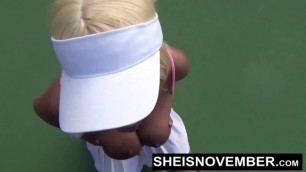 HD Tennis Court Stranger Gets Amazing BJ Throat Fuck From Skinny Innocent Saggy Boobs Ebony Msnovember , Eating An Ice Cream Con