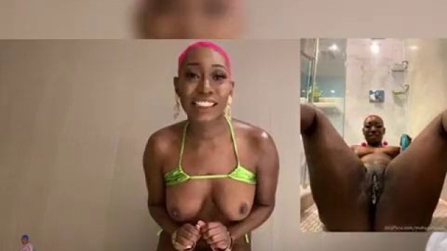 Ebony teen slut orgasms on clit sucking toy -Sex Toy Review